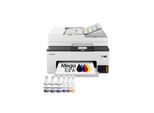 CANON MAXIFY GX2051, Schwarz, Weiß Multifunktionsdrucker (Tintenstrahldrucker, 4-in-1, Drucker, Scanner, Kopierer und Fax, WLAN, USB, AirPrint, Duplex)