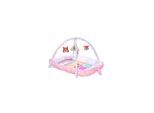 Lorelli Spielbogen Krabbeldecke Nest 2 in 1 Babynest hängende Stofftiere Spiegel rosa