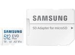 Samsung EVO Plus microSD-Speicherkarte (2024) (inkl. SD Adapter) - 512 GB