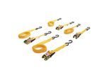 BGS Do it yourself Knarren-Spannband-Satz mit schweren Haken 5 m x 25 mm 4-tlg. (6831)