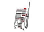 Bessey ZW2 Zwingenwagen bestückt (TG/GZ) aus Stahlblech mit Platz für bis zu 40 Zwingen und vier Lenkrollen, A99 (ZW2-A99)
