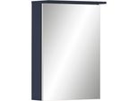 Badezimmerspiegelschrank SCHILDMEYER "Jesper Breite 50,4 cm", blau (nachtblau), B:50,4cm H:72,3cm T:15,9cm, FSC-zertifizierter Holzwerkstoff, Schränke, Mit LED-Beleuchtung und Schalterbox,höhenverstellbare Glaseinlegeböden