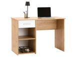 Möbelix , Weiß, Eichefarben , Holzwerkstoff , 1 Schublade(n) Schubladen , rechteckig , 110x75x50 cm , Regal , Büromöbel, Schreibtische, Schreibtische