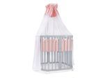 Waldin Babybett Kinderbett 7in1 mit Matratze, mitwachsendes Kinder-Bett