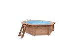 Pool "Java" 3,55 m / 1,16m Achteck Rund (Filteranlage 6,0m3, DeLuxe Set)