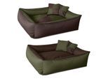 BedDog 2in1 Hundebett waschbar Hundekissen mit Rand Hundesofa