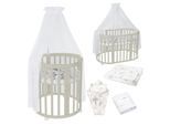 Waldin Babybett OWAL Kinderbett 7in1 mit Matratze, mitwachsendes Kinder-Bett