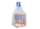 Waldin Babybett Kinderbett 7in1 mit Matratze, mitwachsendes Kinder-Bett