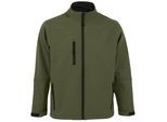 SOLS Heren Relax Soft Shell Jacket (ademend, winddicht en waterbestendig) (Donkergroen)