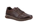 Hush Puppies Heren Joseph Leren Trainers (Lichtbruin)