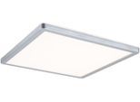 PAULMANN LED Panel "Atria Shine 3000K IP20 eckig", grau (chromfarben), 1, H: 3cm, 1 Stk., Leuchten, Backlight, LED Panel