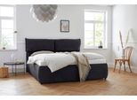 Polsterbett OTTO HOME "Jenson", grau (anthrazit), B:208cm L:225cm, Struktur weich (85% Polyester/15% Nylon), Betten, Polsterbett, als Bettgestell oder mit 3 Matratzenarten und Härtegraden