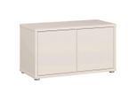 Carryhome Garderobenbank, Sand, Kunststoff, 2-Sitzer, 74.5x41.5x34.9 cm, Garderobe, Garderobenbänke