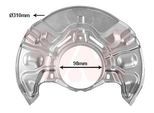 VAN WEZEL Spritzblech, Bremsscheibe 5398372 Vorderachse rechts für TOYOTA