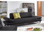 2-Sitzer W.SCHILLIG "taboo Designsofa mit hohem Sitzkomfort, Breite 202cm, Sitztiefe 59cm", grau (anthrazit s22), B:202cm H:76cm T:91cm, Flachgewebe S22 (100% Polyester);Stoff S37 (100% Polyester): Luxus-Microfaser in Lederoptik;Longlife Xtra-Leder Z59: Glattleder mit modischer Prägung. Hautstärke 0, 9 - 1, 1 mm;Longlife Xtra-Leder Z69: Das feinnarbige, gedeckte Softleder Z69 besticht durch seine