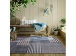 Teppich FLAIR RUGS "Vigo Blocks", blau, B:200cm H:4mm L:290cm, Kunstfaser, Teppiche, Teppich, Vigo Blocks Indoor Outdoor-Teppich