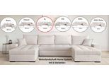 Wohnlandschaft OTTO HOME "Home System U-Form, von B: 269-352 cm wählbar, 6 Varianten zur Auswahl", beige, B:313cm H:41cm T:161cm, 100%Polyester, Sofas, Wohnlandschaft, Bettfunktion, Bettkasten & Zierkissen, Federkern
