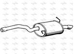 FENNO Endschalldämpfer p1260 hinten für Audi