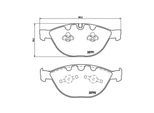 MAGNETI MARELLI Bremsbelagsatz, Scheibenbremse 363700406047 für BMW