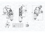 MAGNETI MARELLI Wischermotor 064070200010 hinten für Ford