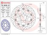 BREMBO Bremsscheibe 78b40861 310mm 5mm