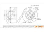 DRIVE+ Bremsscheibe dp1010110595 Vorderachse belüftet 300mm 25mm für HONDA