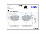 DELPHI Bremsbelagsatz, Scheibenbremse lp3701 für Mercedes