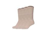 Kurzsocken CAMANO "Socken Organic Diabetic Socks 4P 4er Pack", Herren, Gr. 35-38, beige (sand), Obermaterial: 74% Baumwolle CO. 24% Polyamid PA. 2% Elasthan EL., Socken
