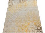 Teppich PACO HOME "Artigo 415", gelb, B:160cm H:4mm L:220cm, Polypropylen (PP), Teppiche, Teppich, Kurzflor, Motiv Ornamente, Vintage Design, In- und Outdoor geeignet