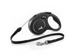 Flexi New Classic Seil schwarz S, 8 m, 12 kg