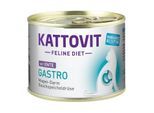 KATTOVIT Feline Diet Nassfutter Katze Gastro Adult Ente 24x185 g
