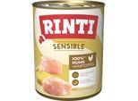 RINTI Sensible Nassfutter Hund, Adult, Dose, Huhn und Kartoffel 12x800 g