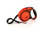 Flexi XTREME Gurt-Rollleine orange/ schwarz L, 5 m