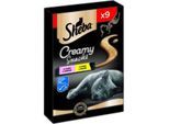 Sheba Beutel Creamy Snacks 7x 9x12g Huhn und Truthahn