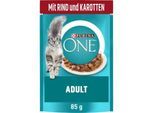 Purina ONE Adult mit Rind und Karotten 26x85 g