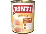 RINTI Sensible Nassfutter Hund, Adult, Dose, Huhn und Reis 6x800 g