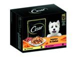 Cesar Multipack in Gelee mit Huhn Karotten Rind und Gemüse 4x12x100g