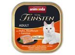 animonda Vom Feinsten Nassfutter Katze, Adult, mit Schlemmerkern Huhn, Rindfleisch und Karotte 32x100 g