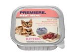 PREMIERE Meat Menu Nassfutter Kitten Rind mit Putenherzen 32x100 g