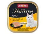 animonda Vom Feinsten Nassfutter Katze, Adult, mit Schlemmerkern Pute, Rindfleisch und Karotte 32x100 g