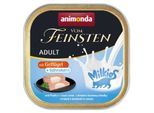 animonda Vom Feinsten Nassfutter Katze, Adult, mit Milchkern 32x100g mit Geflügel und Sahnekern
