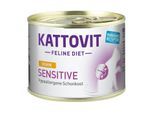 KATTOVIT Feline Diet Nassfutter Katze Sensitive Adult Huhn 48x185 g