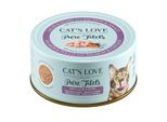 CAT'S LOVE Nassfutter Katze Adult Pure Filets Lachs und Huhn 24x100 g