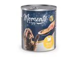 MOMENTS Nassfutter Hund, Adult, Huhn mit Ei 24x220 g