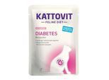 KATTOVIT Feline Diet Nassfutter Katze Diabetes Adult Lachs 48x85 g