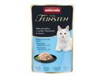 animonda Vom Feinsten Nassfutter Katze, Adult 18x50g mit Hühnchenfilet und weißem Thunfisch, in Sauce