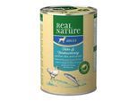 REAL NATURE Nassfutter Hund, Adult, Huhn und Nordmeerhering 24x400 g