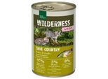 REAL NATURE WILDERNESS Nassfutter Katze, Kitten, True Country, Huhn und Lachs 12x400 g