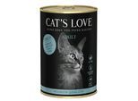 CAT'S LOVE Nassfutter Katze Adult Fisch pur 12x400 g