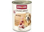 animonda GranCarno Original Nassfutter Hund Adult, Pute 24x400 g